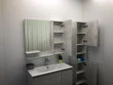 Зеркало со шкафом Comforty Верона 90 00004136714 Дуб белый МДФ / ЛДСП, стекло