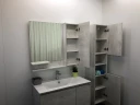 Зеркало со шкафом Comforty Верона 90 00004136714 Дуб белый МДФ / ЛДСП, стекло
