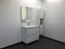 Зеркало со шкафом Comforty Верона 90 00004136714 Дуб белый МДФ / ЛДСП, стекло
