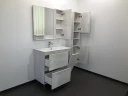 Зеркало со шкафом Comforty Верона 90 00004136714 Дуб белый МДФ / ЛДСП, стекло