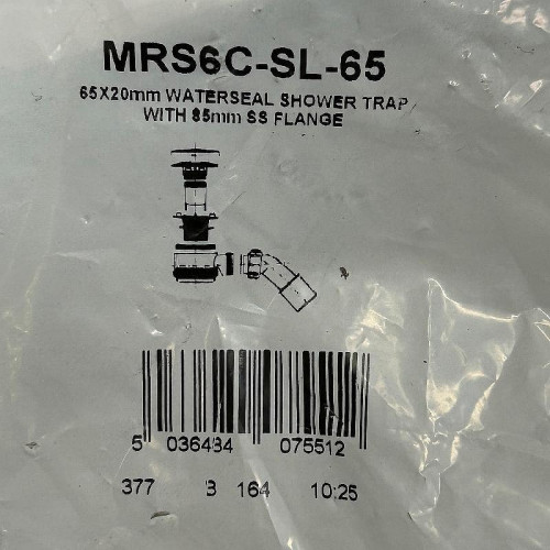 Сифон для душевого поддона McAlpine MRS6C-SL-65 цвет Белый