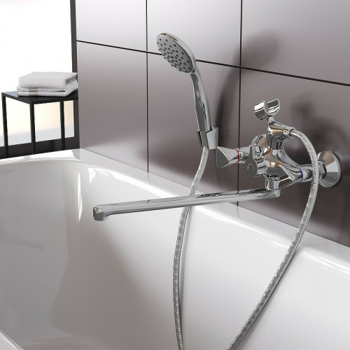 Смеситель для ванны Aringa Арно AR02025CH универсальный Хром латунь на стену