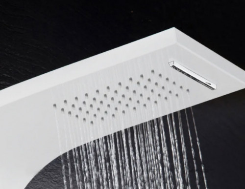 Душевая панель Aquanet Galaxy White 209999 Белая нержавеющая сталь на стену