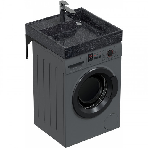 Раковина СанТа Юпитер 60 900141 на стиральную машину Млечный путь искусственный камень (литьевой мрамор) подвесная, на стиральную машину