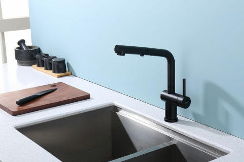 Смеситель для кухни Raglo R86.49.06 Черный матовый латунь