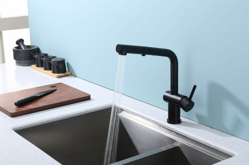 Смеситель для кухни Raglo R86.49.06 Черный матовый латунь