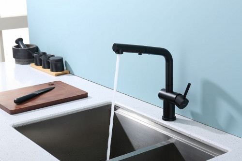 Смеситель для кухни Raglo R86.49.06 Черный матовый латунь