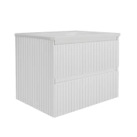 Тумба под раковину Vincea Велле (Welle) 60 VMC-2WL600MW подвесная цвет M.White Soft-touch