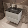 Тумба под раковину Vincea Велле (Welle) 60 VMC-2WL600MW подвесная цвет M.White Soft-touch