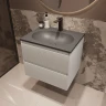 Тумба под раковину Vincea Велле (Welle) 60 VMC-2WL600MW подвесная цвет M.White Soft-touch
