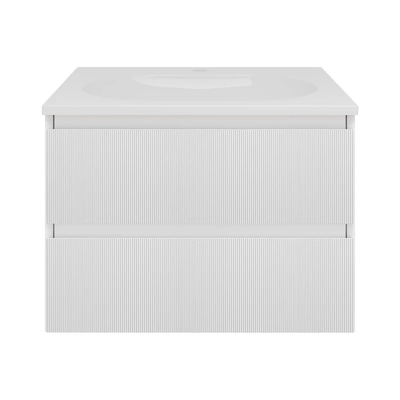 Тумба под раковину Vincea Велле (Welle) 60 VMC-2WL600MW подвесная цвет M.White Soft-touch