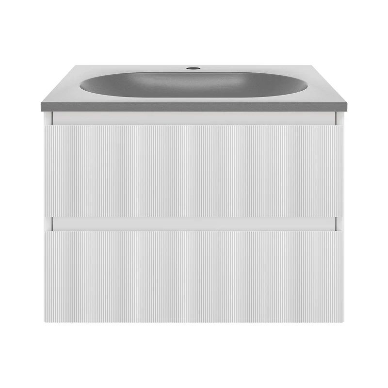 Тумба под раковину Vincea Велле (Welle) 60 VMC-2WL600MW подвесная цвет M.White Soft-touch