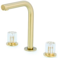 Смеситель для раковины Boheme Elegante 152-MG-EL Золото матовое латунь