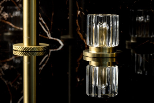 Смеситель для раковины Boheme Elegante 152-MG-EL Золото матовое латунь