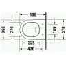 Унитаз Duravit D-Neo 2587090000 подвесной без сиденья