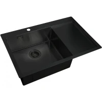 Кухонная мойка ZorG Light Grafit ZL R 780510-L GRAFIT Графит нержавеющая сталь встраиваемый