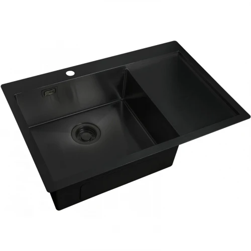 Кухонная мойка ZorG Light Grafit ZL R 780510-L GRAFIT Графит нержавеющая сталь встраиваемый