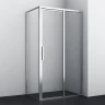 Душевая стенка WasserKRAFT Lopau 90 32S07-RP90 профиль Хром стекло прозрачное