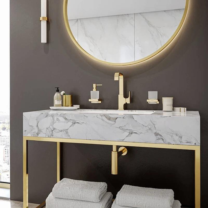 Смеситель для раковины Hansgrohe Metropol 230 32511990 Полированное золото латунь