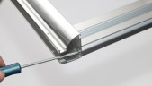 Душевая дверь Aquanet Alfa NAA6121 140 168421 профиль Хром стекло прозрачное
