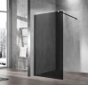 Душевая перегородка Vincea Walk-In 100 VSW-1H100CGB профиль Черный матовый стекло тонированное