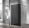 Душевая перегородка Vincea Walk-In 100 VSW-1H100CGB профиль Черный матовый стекло тонированное