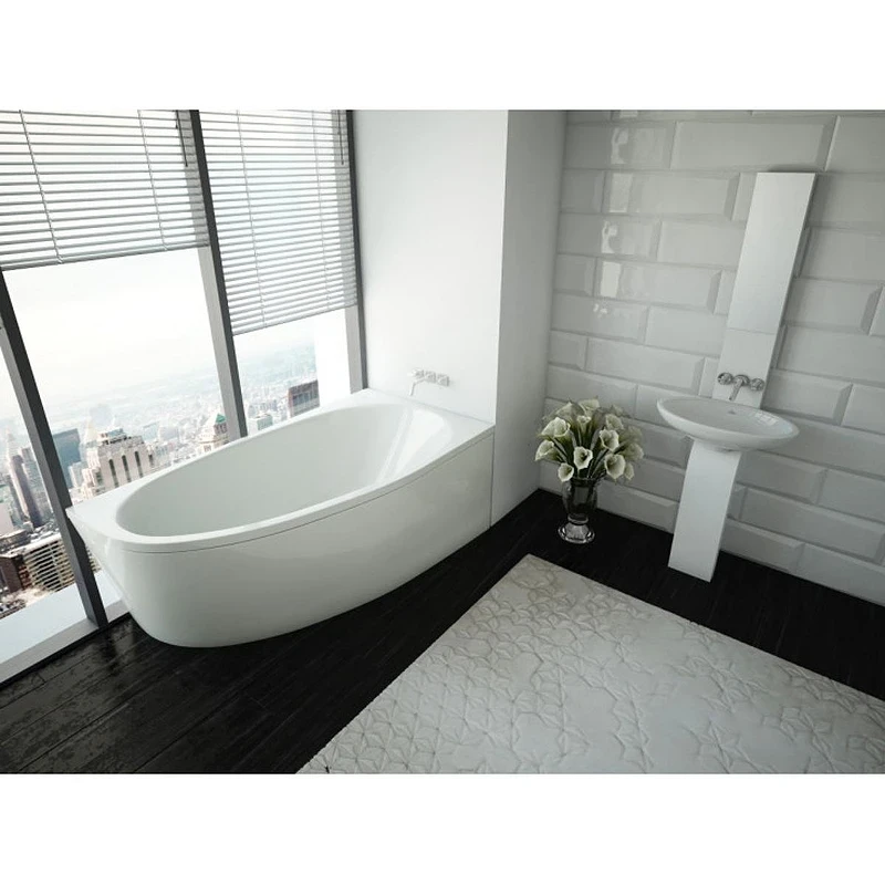 Акриловая ванна Azario Kapris 160х90 R AV.0001160 цвет Белый
