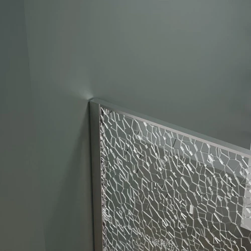 Душевая перегородка Azario Walk-In 90 AZ-275-90-CH-CBR профиль Хром стекло с узором Битое стекло