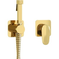 Гигиенический душ со смесителем WasserKRAFT Neckar A2151.280.238.216 Золото глянцевое латунь встраиваемый