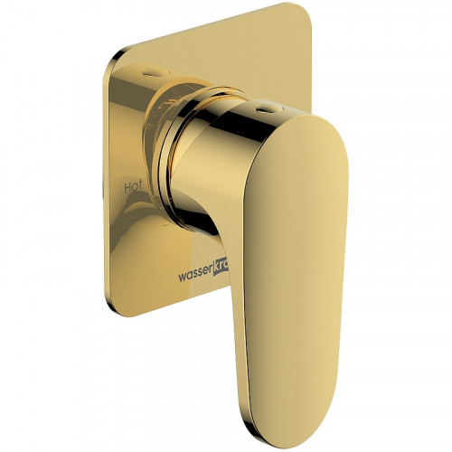 Гигиенический душ со смесителем WasserKRAFT Neckar A2151.280.238.216 Золото глянцевое латунь встраиваемый