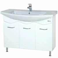 Тумба под раковину Bellezza Мари 105 4632918000016 Белая МДФ / ЛДСП