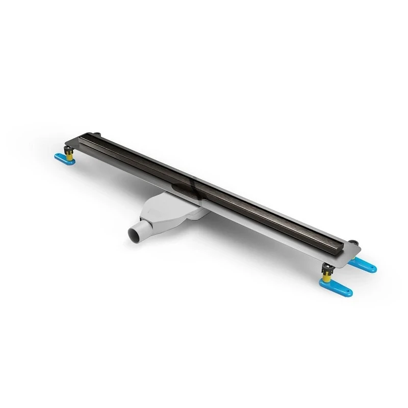 Душевой трап New Trendy 80x3 OL-0093 цвет Оружейная сталь