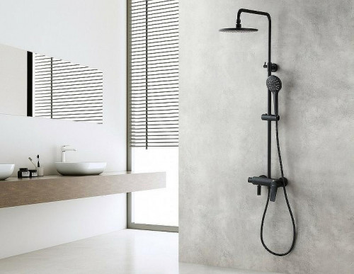 Душевая система Lemark Bronx LM3762BL Черная