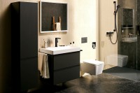 Смеситель для раковины Hansgrohe Tecturis E 73070670 Черный матовый латунь