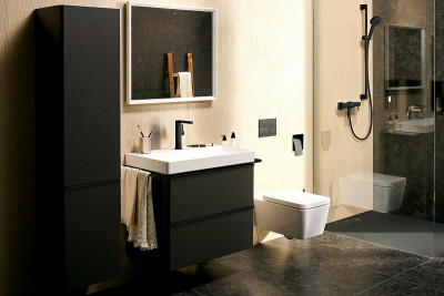 Смеситель для раковины Hansgrohe Tecturis E 73070670 Черный матовый латунь