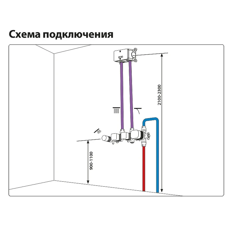 Душевая система Timo Saona SX-2329/18SM с термостатом Черное золото латунь встраиваемый