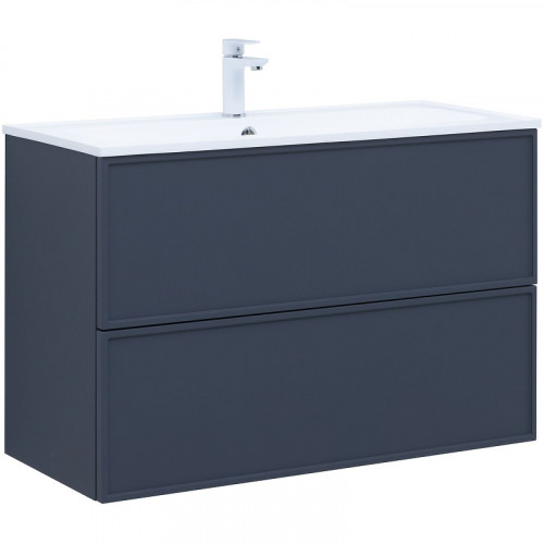 Тумба под раковину Aquanet Арт 100 313267 подвесная Маренго МДФ / ЛДСП