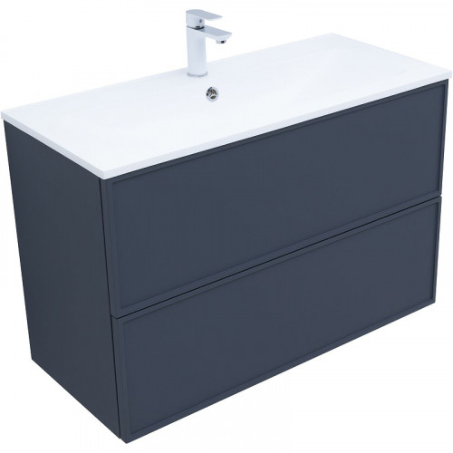 Тумба под раковину Aquanet Арт 100 313267 подвесная Маренго МДФ / ЛДСП