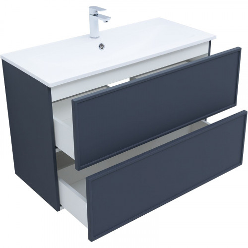 Тумба под раковину Aquanet Арт 100 313267 подвесная Маренго МДФ / ЛДСП