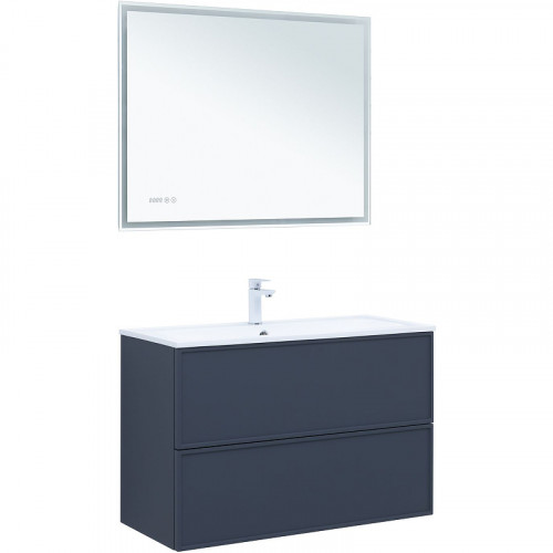 Тумба под раковину Aquanet Арт 100 313267 подвесная Маренго МДФ / ЛДСП