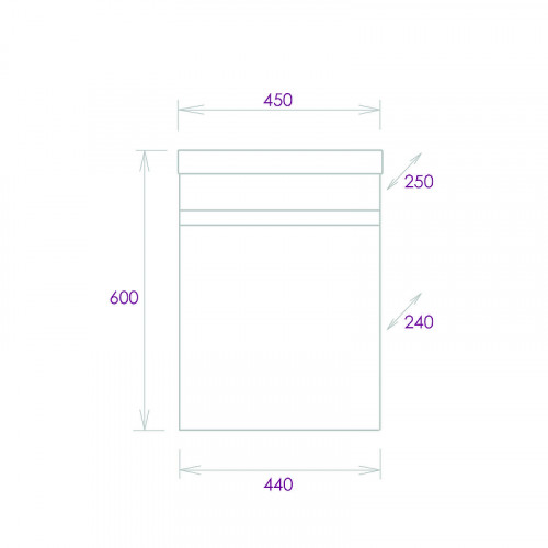 Тумба под раковину Onika Милтон 45 R 104511 подвесная цвет Дуб сонома Серый
