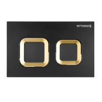 Клавиша смыва Bettoserb Smart 40006489 цвет Черный матовый Золото глянец