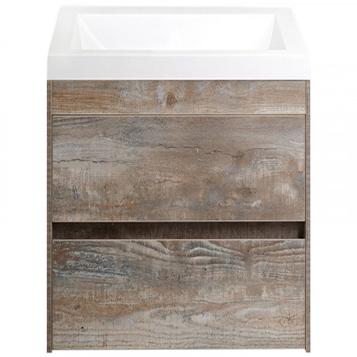 Тумба под раковину Art&amp;Max Family-400-2C-SO-PE подвесная Бетон Экзотик МДФ / ЛДСП