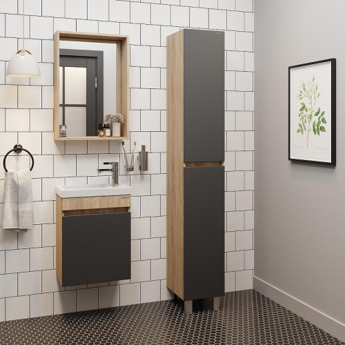 Шкаф пенал Onika Милтон 30 403078 цвет Дуб сонома