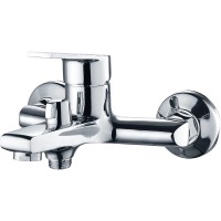 Смеситель для ванны Ростовская Мануфактура Сантехники SL132-009E Хром цинк на стену
