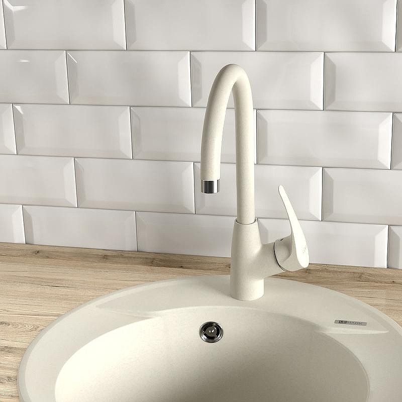 Смеситель для кухни Lemark Linara LM0405PBG Бежевый