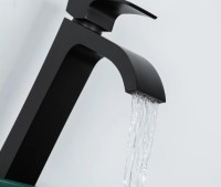 Смеситель для раковины Gappo G07-6 G1007-86 Черный матовый латунь