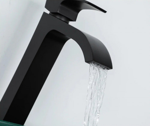 Смеситель для раковины Gappo G07-6 G1007-86 Черный матовый латунь