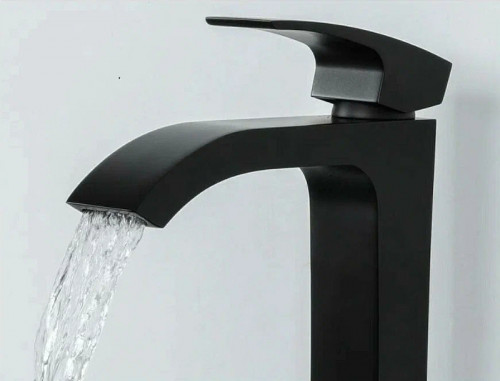 Смеситель для раковины Gappo G07-6 G1007-86 Черный матовый латунь