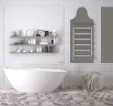 Водяной полотенцесушитель Irsap Bella 550x951 BEP053B50IR01NNN01 Хром